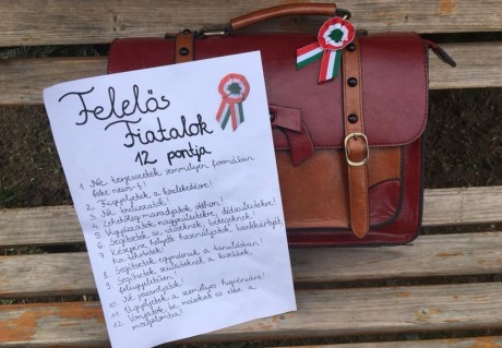 Felhívás a fiatalokhoz - az idei Március 15-e a mi forradalmunk!